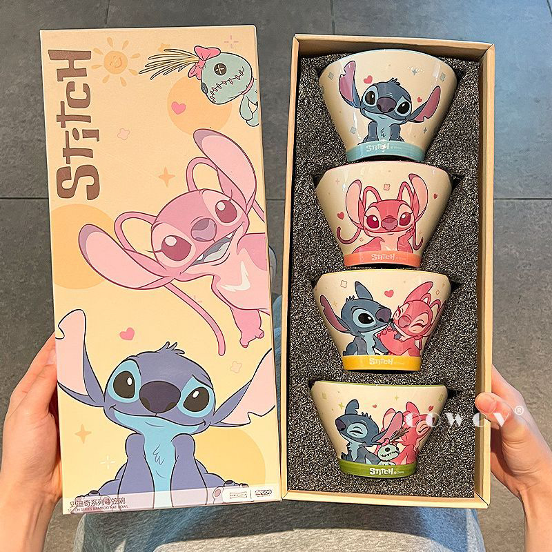 史迪仔联名陶瓷碗家用2025新款高颜值碗盘餐具儿童饭碗生日礼物品