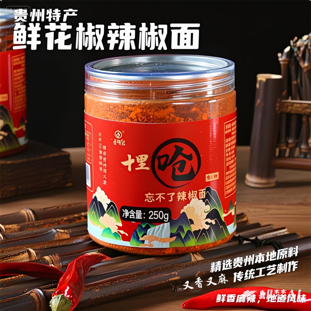 十里呛贵州特产十里呛忘不了烧烤辣椒面烙锅烤肉蘸料蘸水麻辣蒜香