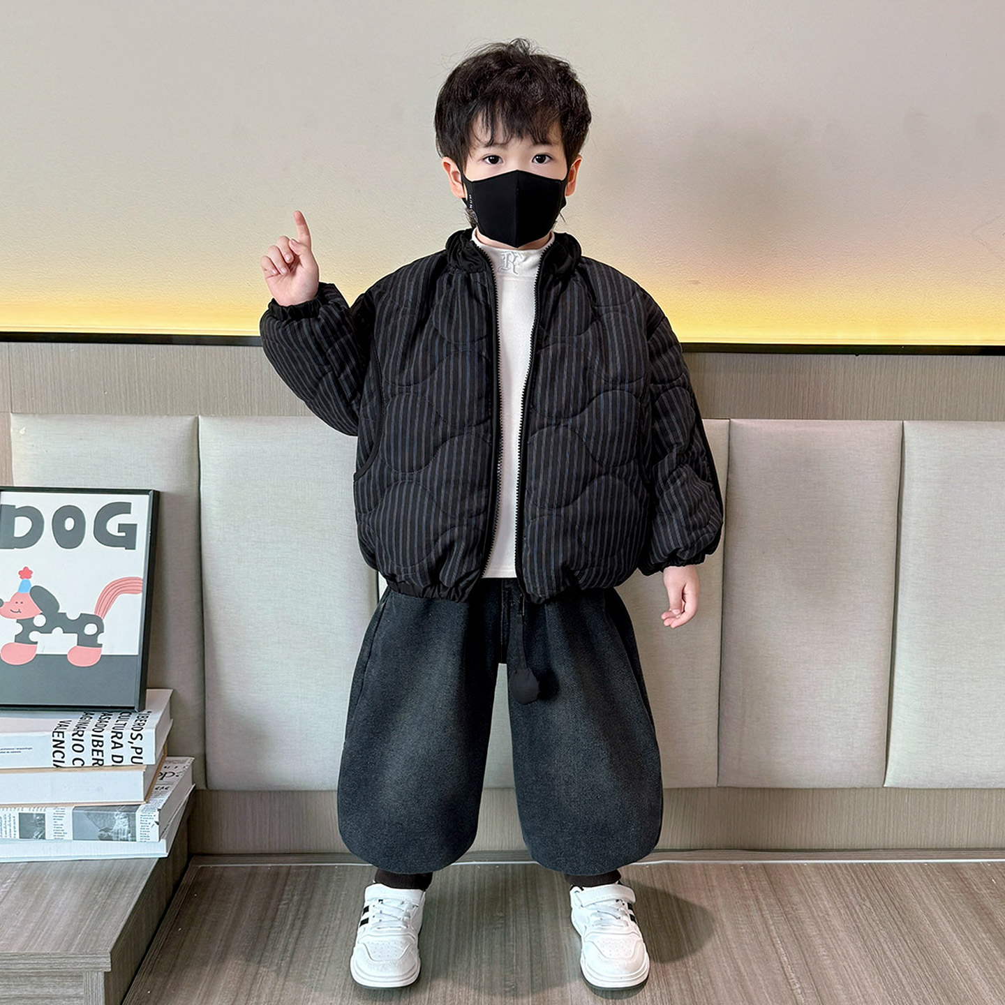 男童棉服2025秋冬季新款儿童韩版宽松加厚保暖棉衣洋气冬装外套潮