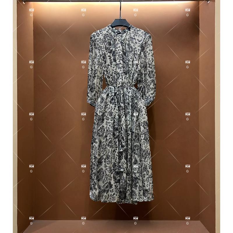 春夏丨设计师轻奢法式印花女士连衣裙 GS-56006
