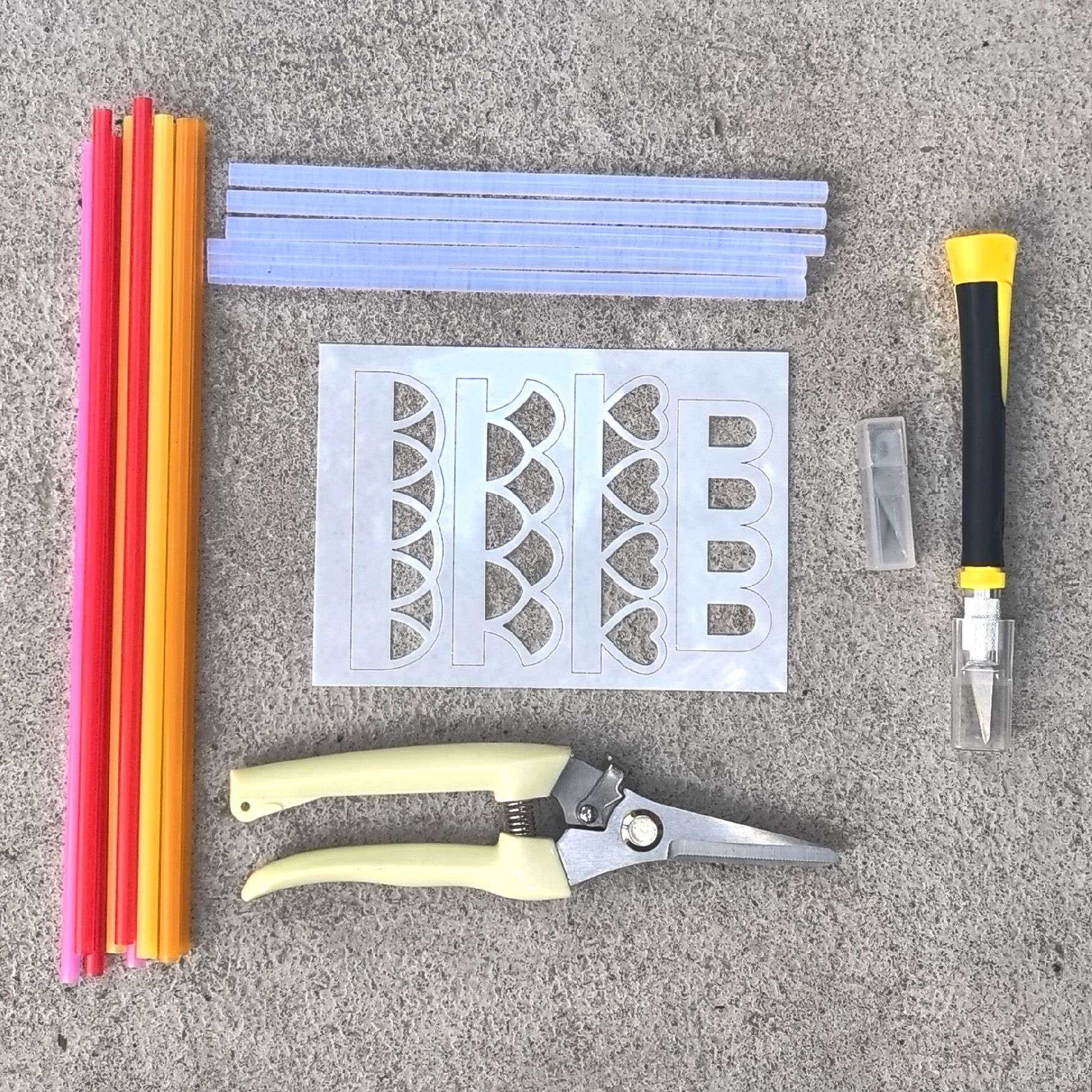 新手画图手绘手工花边塑料可水洗手账素材包涂鸦画板绘画模板