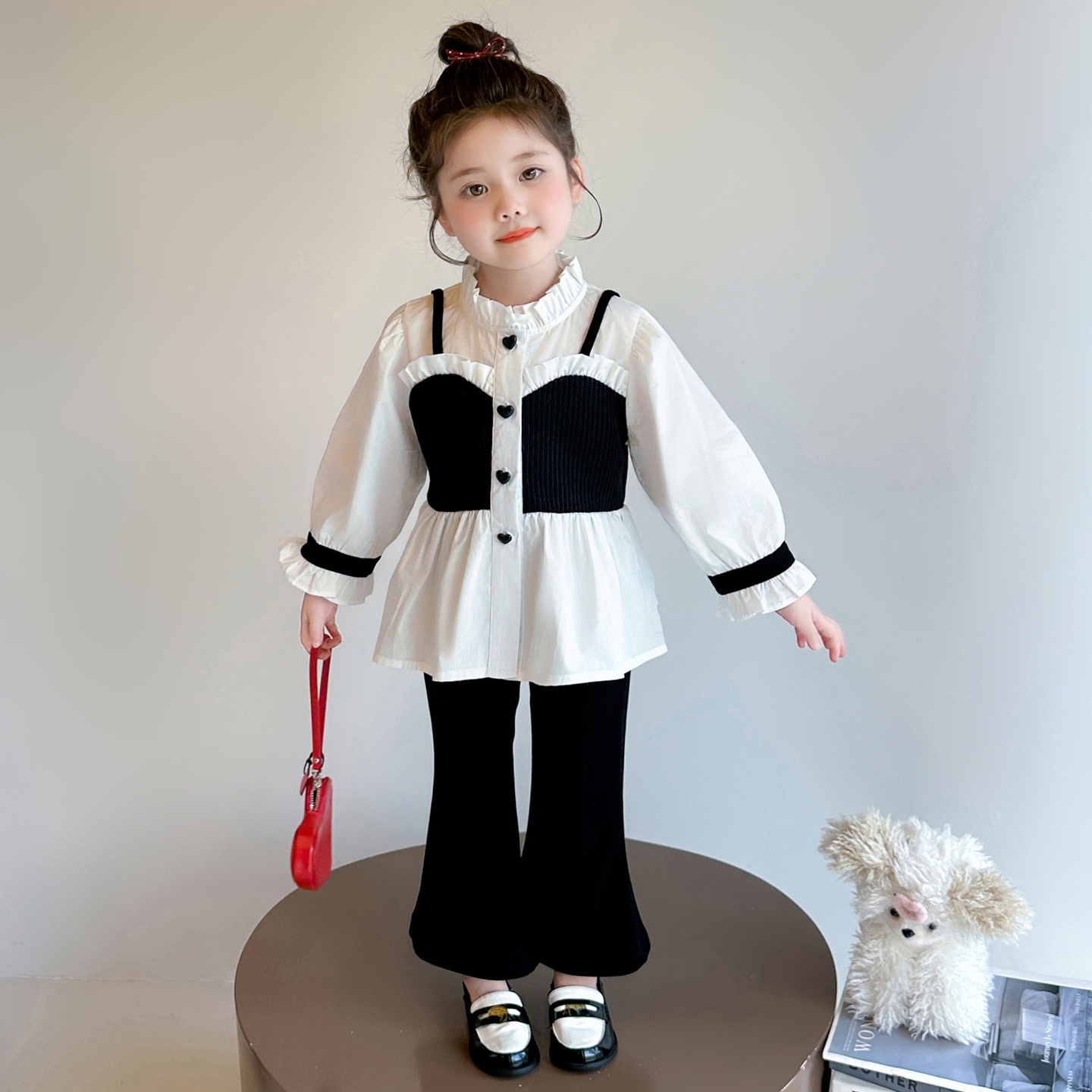女童秋装套装2025新款洋气时髦韩版网红秋小香风女宝宝春秋两件套