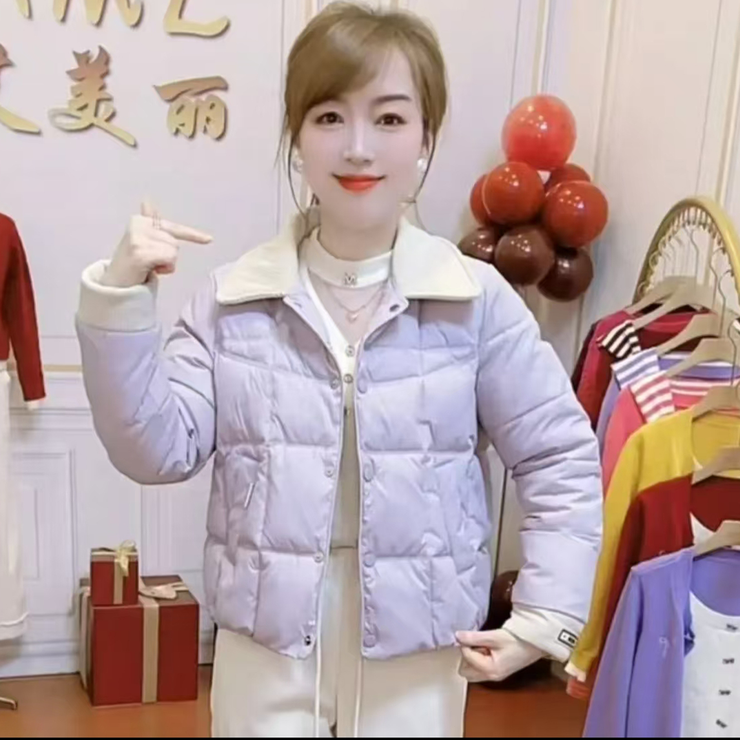 韩版时尚拼接短款棉服女2025冬季新款减龄显瘦保暖防寒棉袄潮