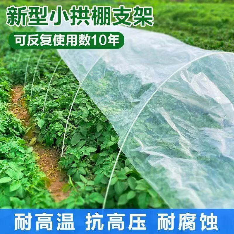 新型家用农用大小拱棚支架菜地保温棚暖棚育苗棚蔬菜种植爬藤架杆