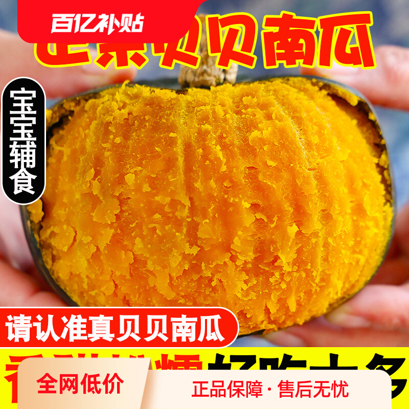 【5斤亏本】贝贝南瓜新鲜小南瓜正宗板栗味老南瓜当季粉甜糯宝辅食