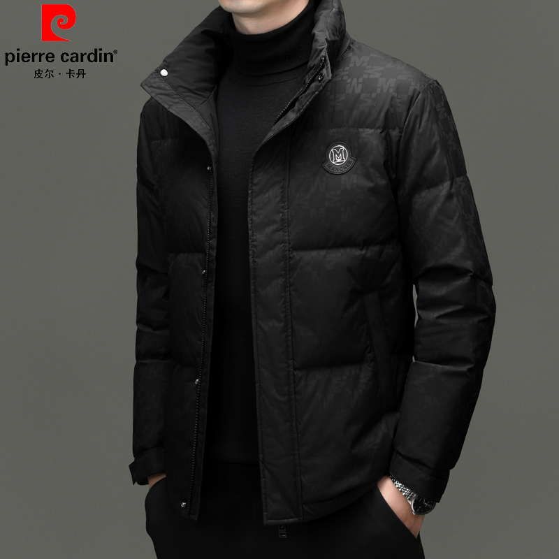 皮尔卡丹男士轻奢加厚保暖羽绒服外套冬季新款立领防寒休闲上衣服