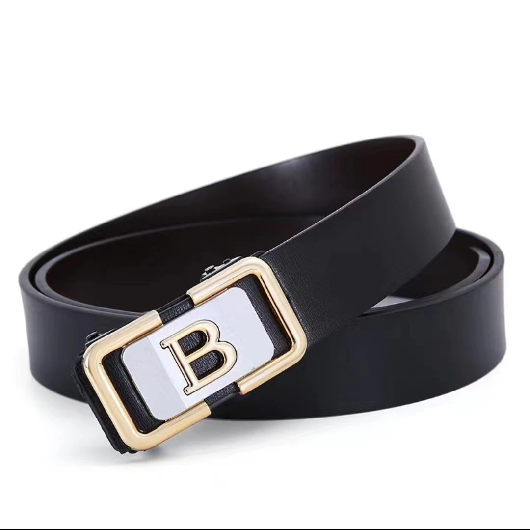 玖赢国际B字款男士商务简约百搭外出腰带
