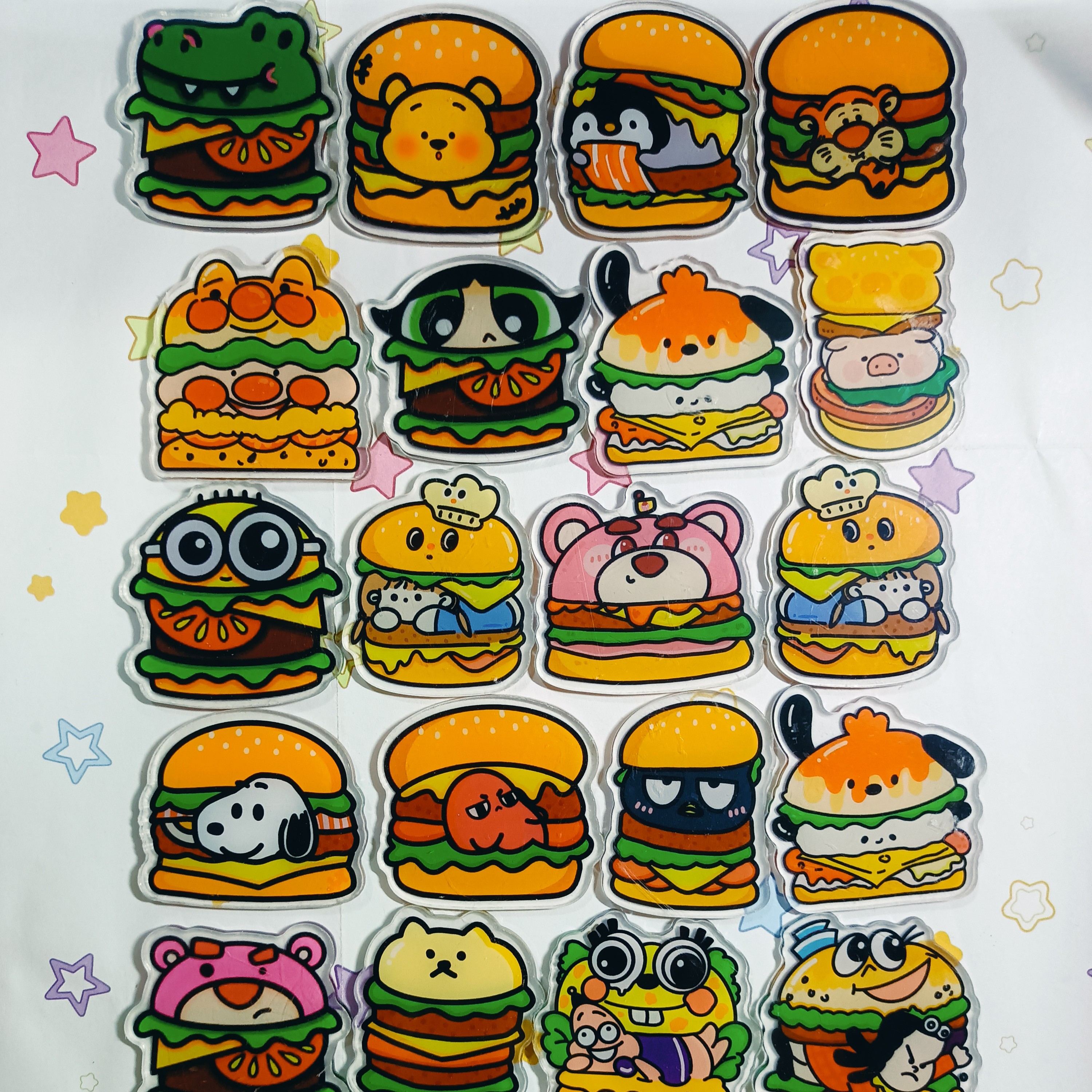 亚克力片冰箱贴可自行diy   6厘米4厘米不限