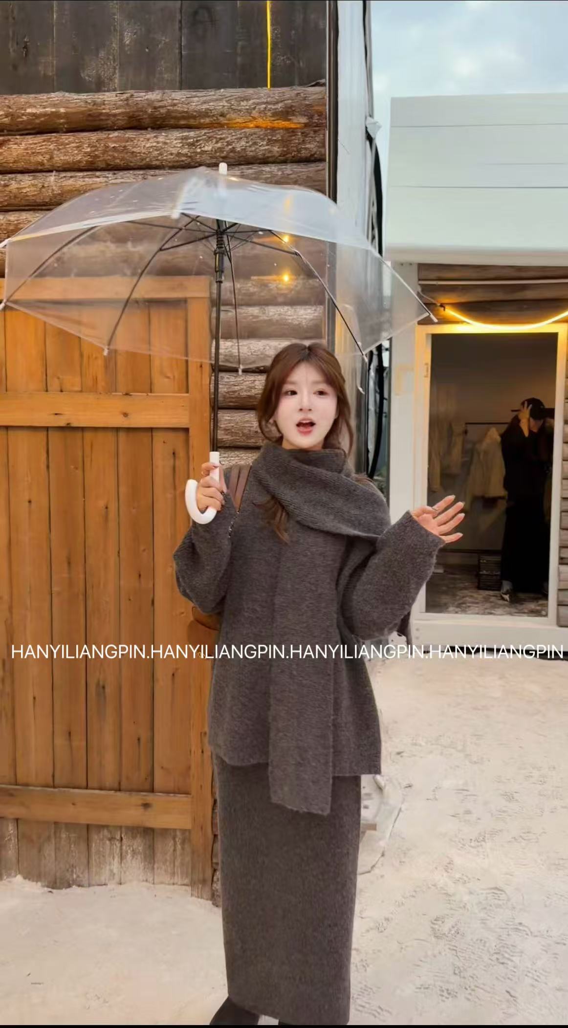 【三件套】松弛感针织休闲套装