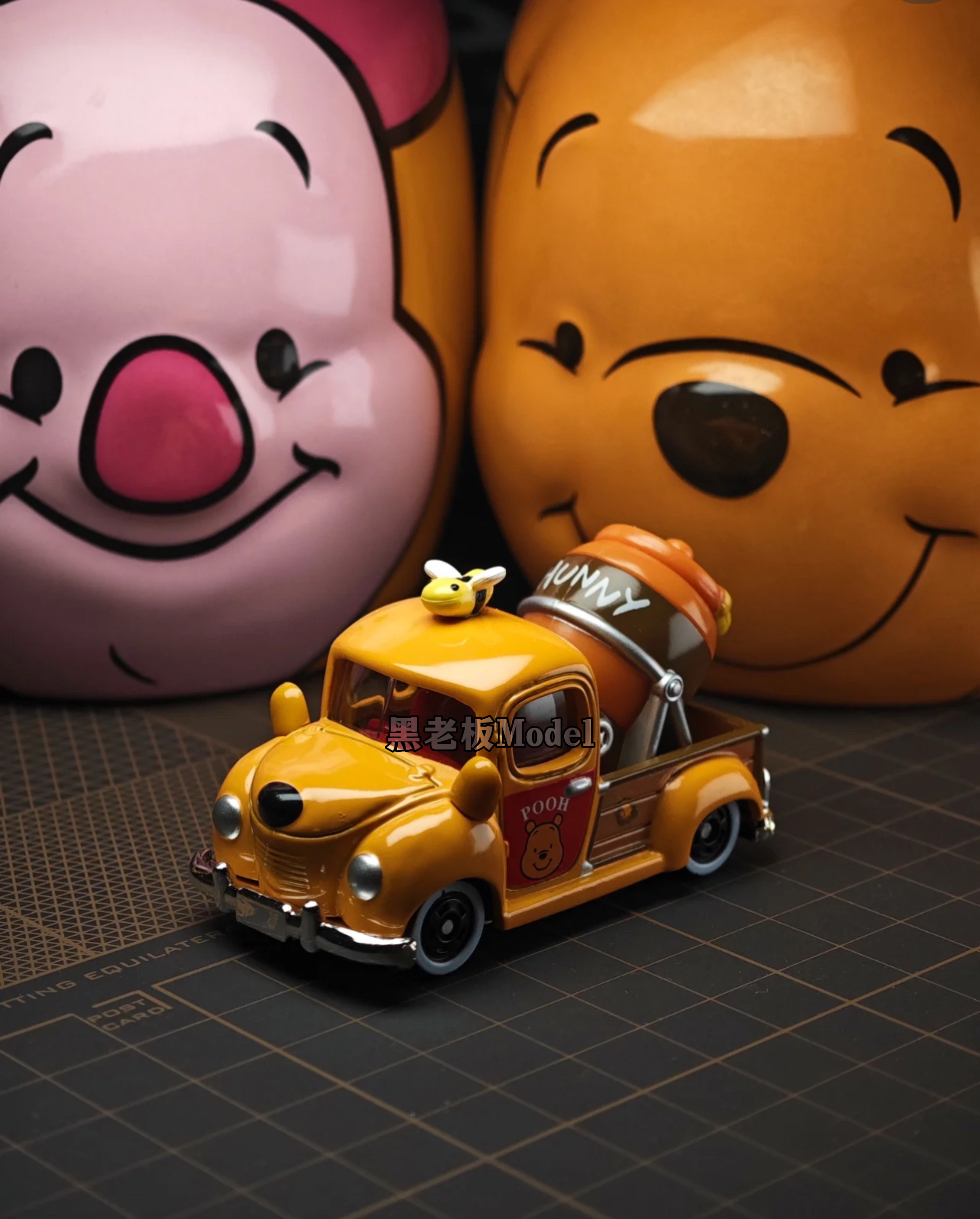 多美卡东京迪士尼限定维尼蜜罐车模型车收藏摆件