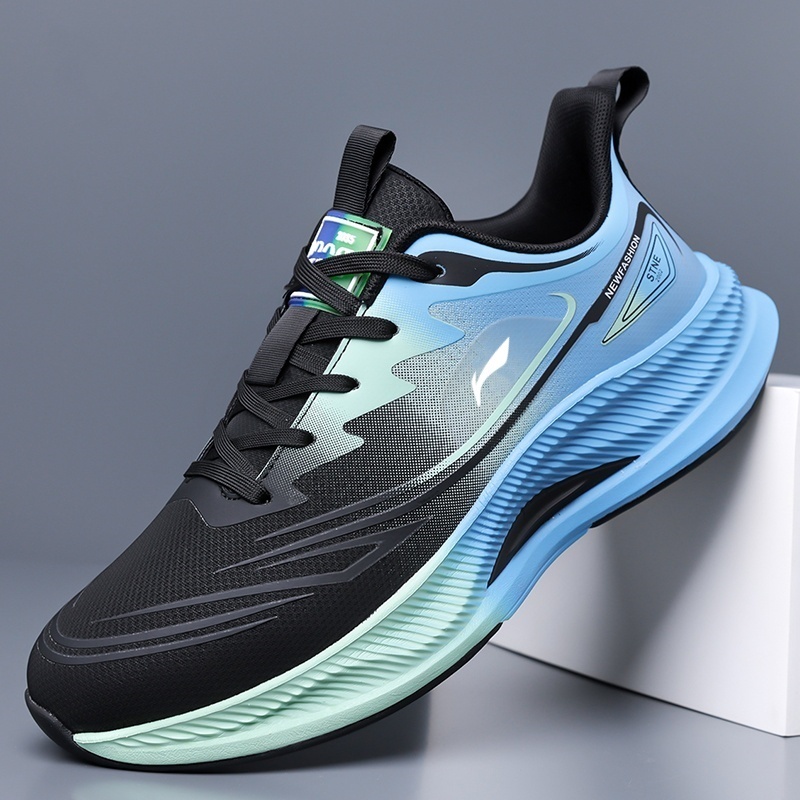 李男鞋宁新款运动鞋秋冬季男学生跑鞋防滑轻便碳板减震百搭跑步鞋