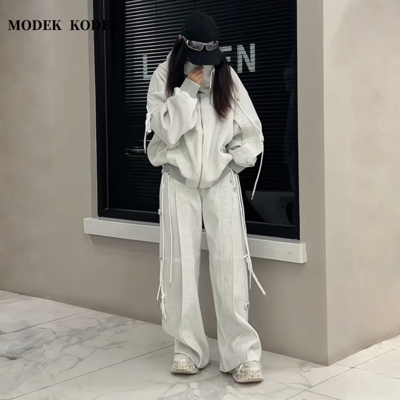 MODEK KODEK秋季新款男休闲连帽卫衣时尚潮牌休闲长裤运动两件套