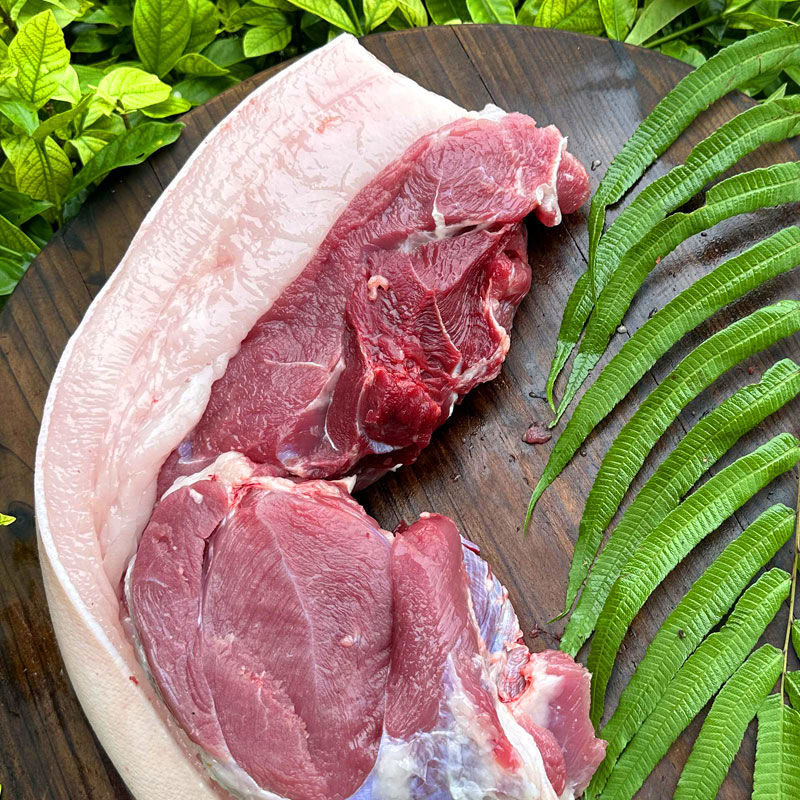 【后腿肉4斤】恩施纯粮食喂养土猪后腿肉