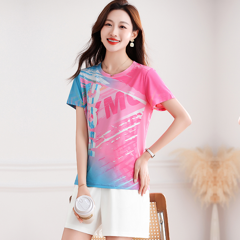 【速干冰丝】品牌2025夏季新款休闲运动套装女洋气时髦运动服套装