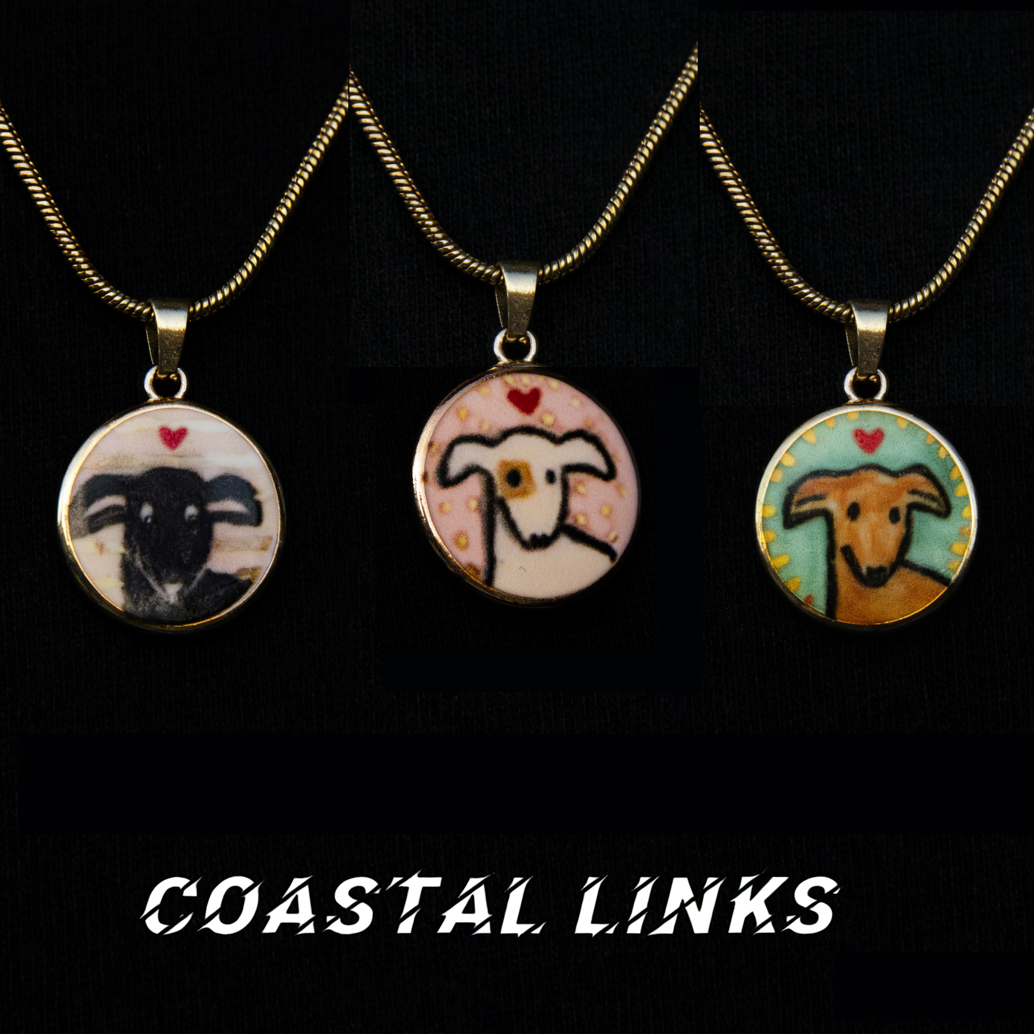 钛钢项链 小众精致极简百搭小狗图案项链个性轻奢气质金色设计感