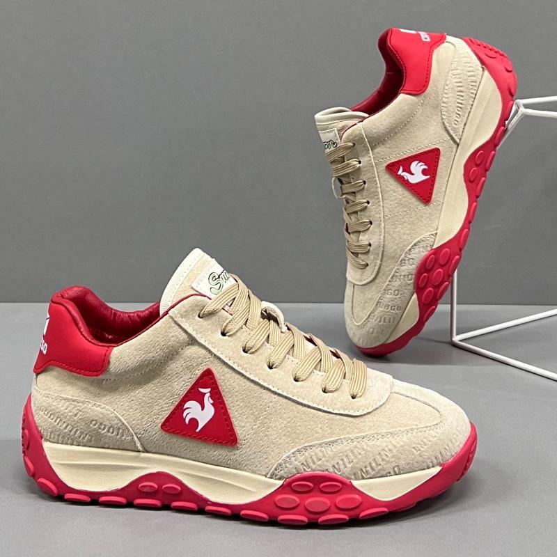 欧货高端大公鸡男鞋2025秋季透气低帮阿甘鞋子轻便软底运动休闲鞋