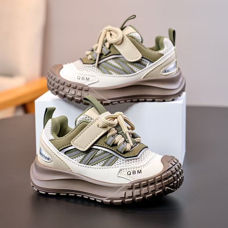 男童女童鞋子透气秋季运动鞋休闲鞋春秋儿童男童网面中大童防滑鞋