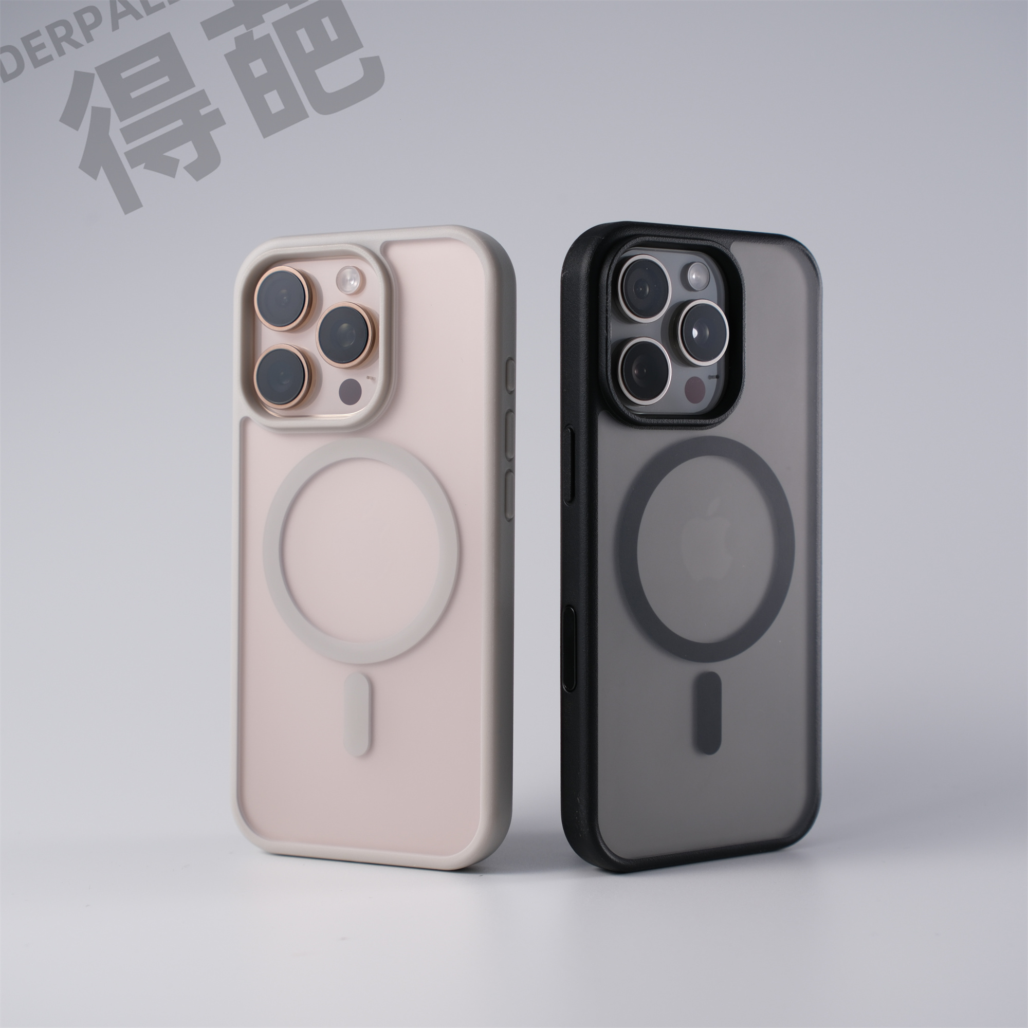 得葩肤感半透软边苹果16promax磁吸手机壳iphone15相机按键保护14