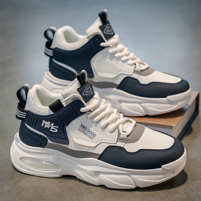 2025秋季男鞋新款透气青少年高帮运动鞋潮流百搭厚底鞋G3003