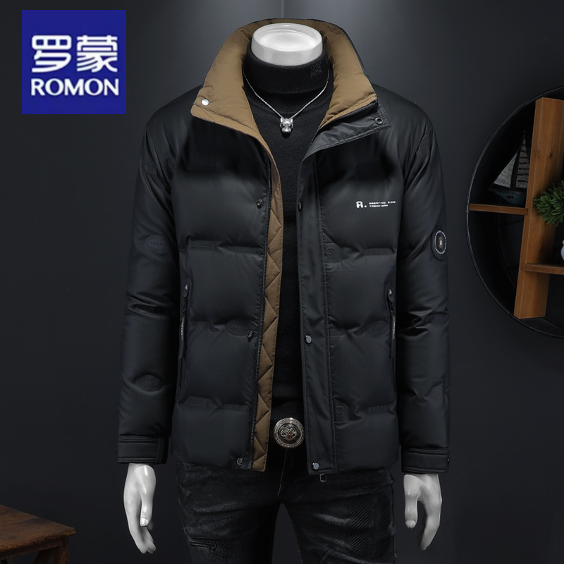 【万达撤柜】男士冬季加厚保暖休闲短款立领时尚潮流修身轻薄韩版