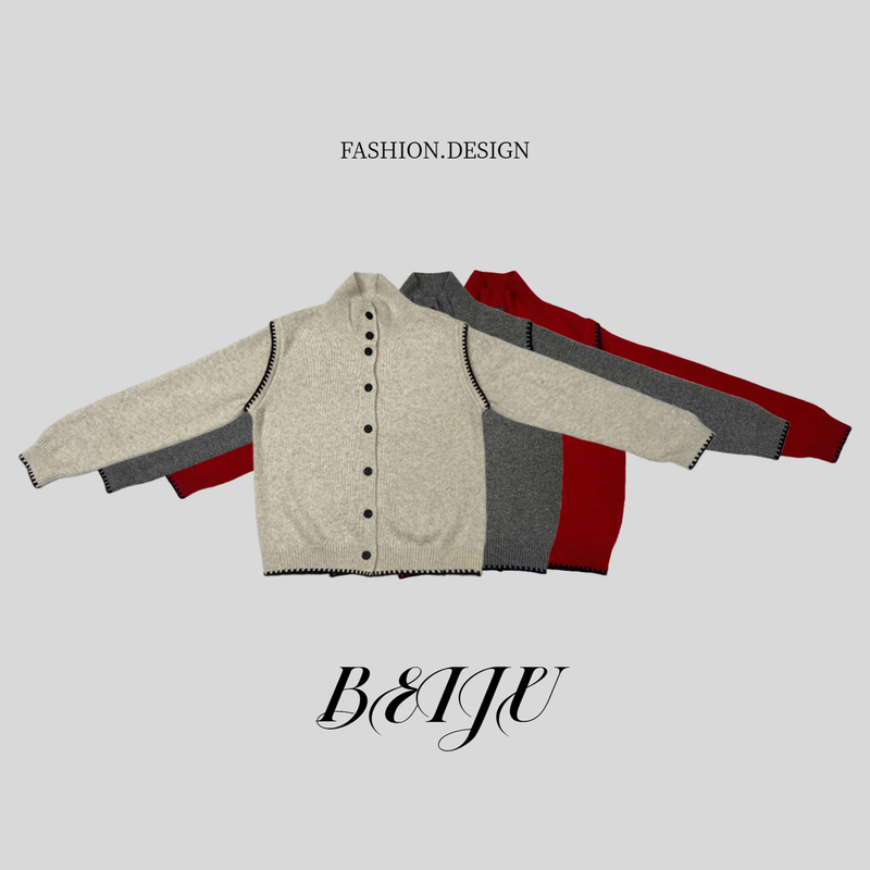 BEIJU 【小幸运】老钱风高领针织衫秋冬羊毛高级感毛衣打底衫9288