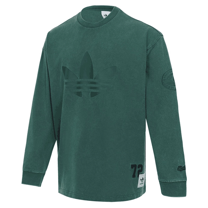 adidas/阿迪达斯男子圆领休闲简约时尚长袖T恤JN0778
