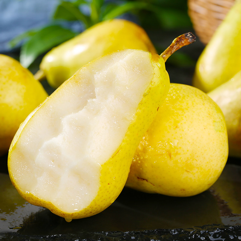 山东正宗烟台太婆梨新鲜应季软糯多汁香甜水果产地