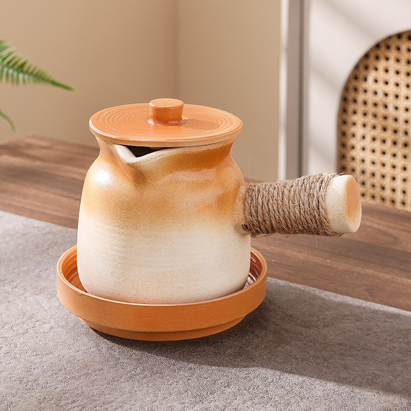 围炉煮茶壶家用户外炭炉打边炉泥碳炉子烧烤陶土烤奶罐罐煮茶陶壶