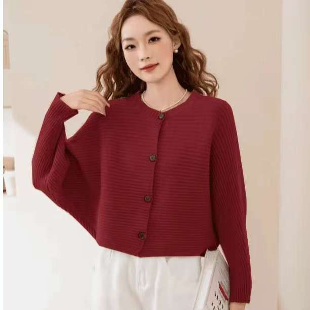 春秋女装小香风短款外搭针织开衫毛衣外套女2025新款针织长袖上衣