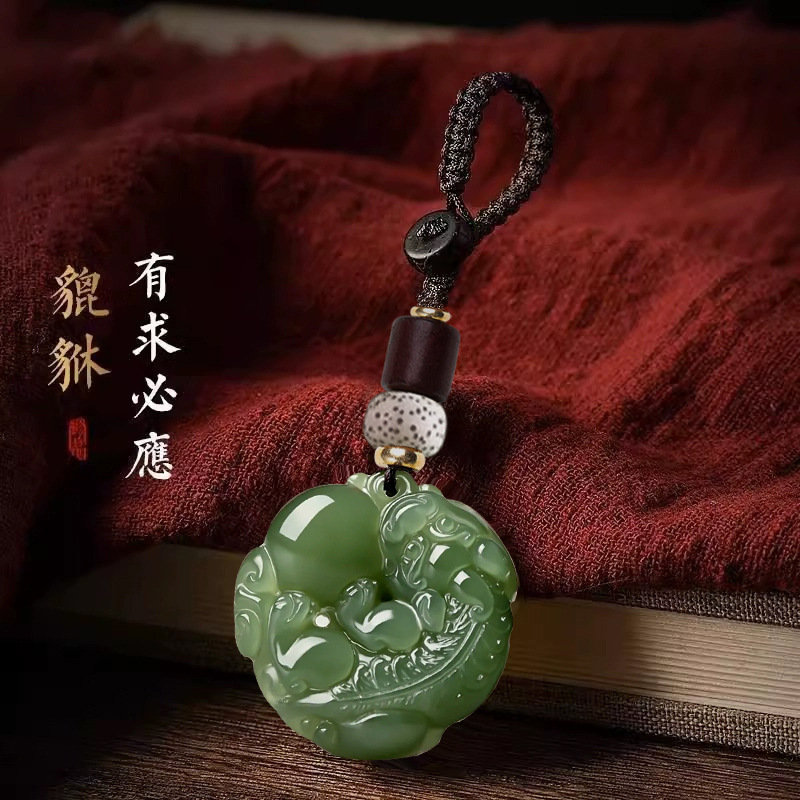 古法雕刻有求必应招財进宝随身貔貅钥匙扣驾车个人用品