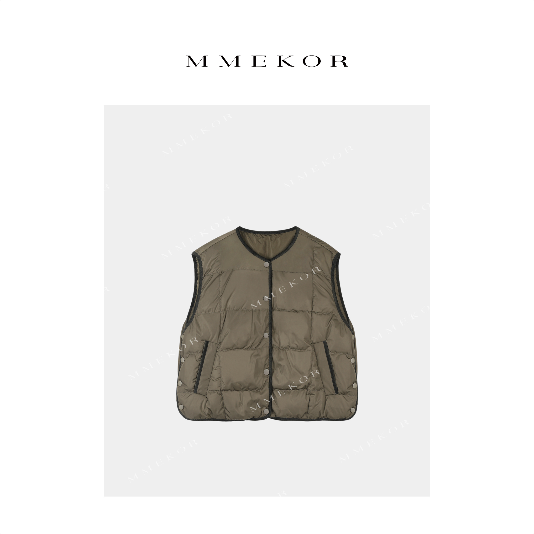 MMEKOR “王冠马甲” 2025新款秋款智性通勤个性上衣 30283