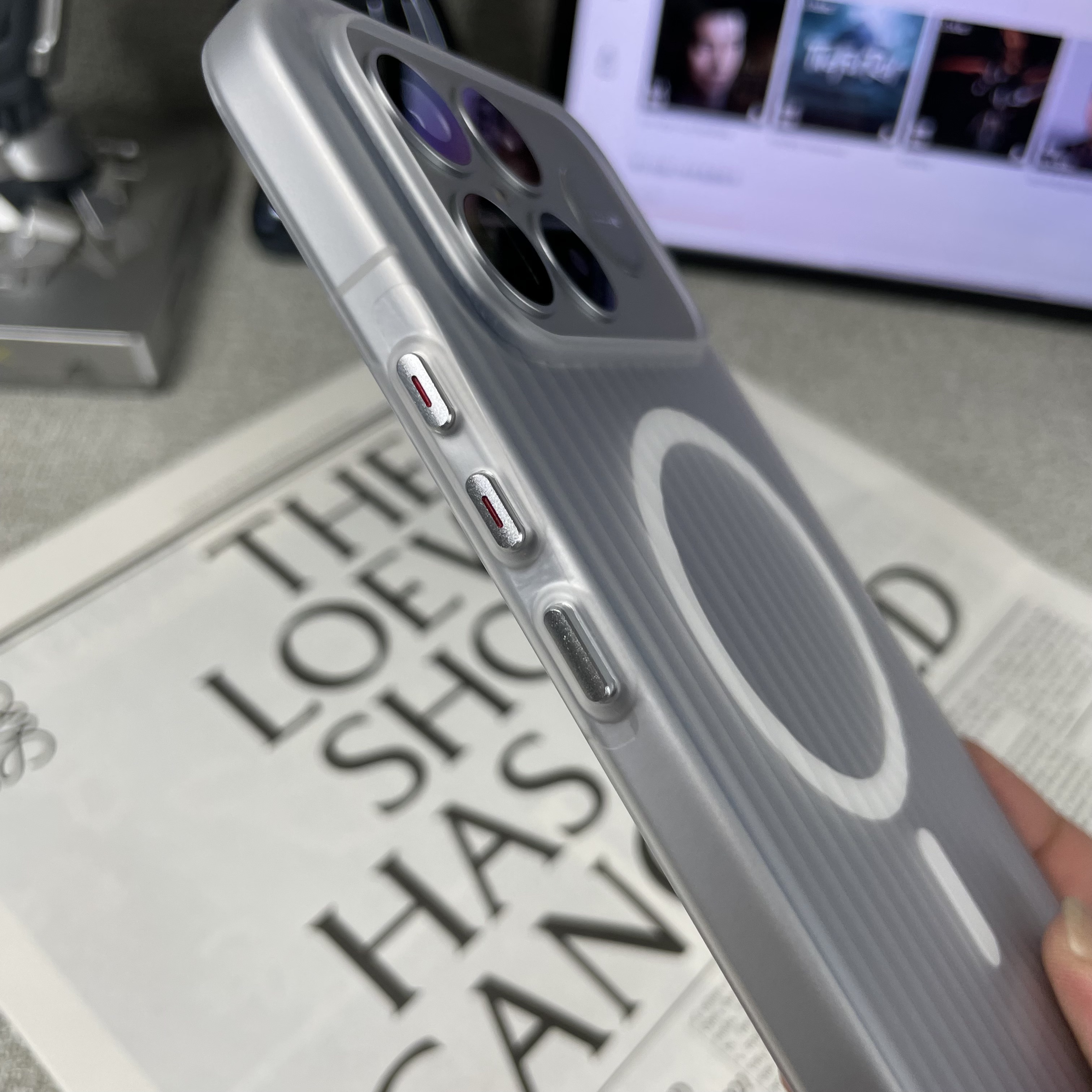 新款适用红米90ProMax手机壳磁吸瓦楞REDMIK80pro超薄磨砂保护壳