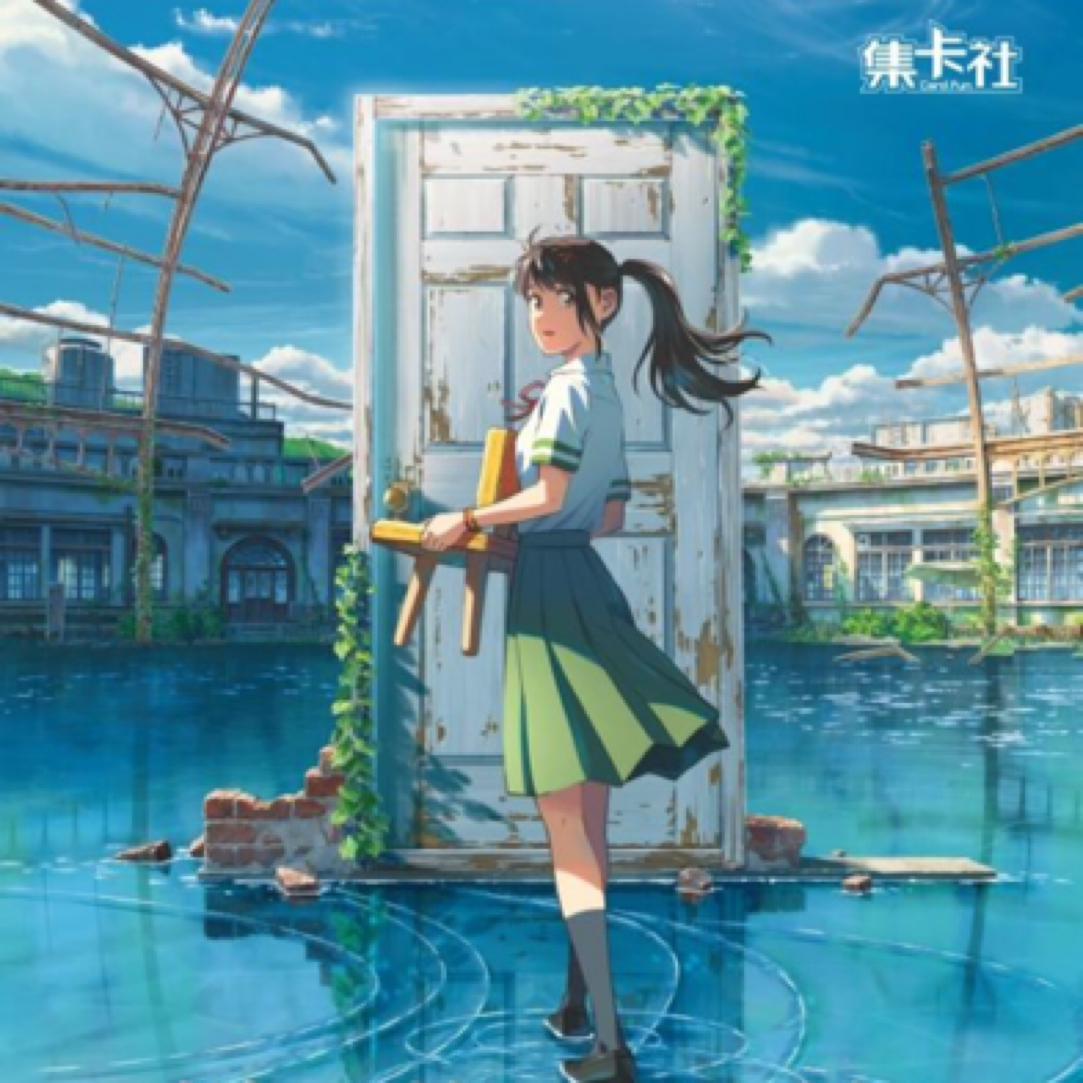 叠叠乐 新海诚动画铃芽之旅电影纪念胶片收藏卡