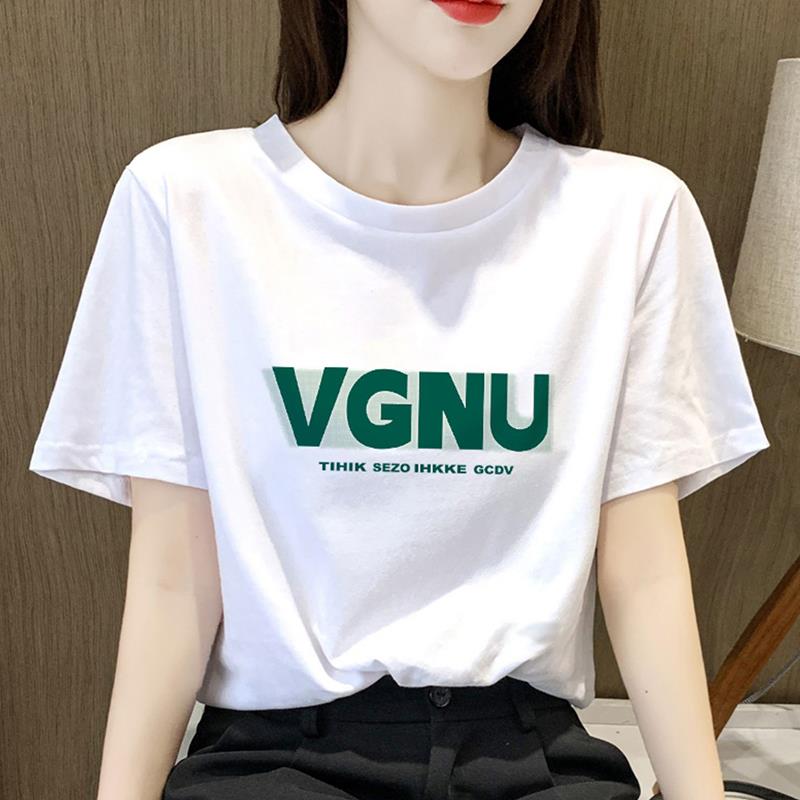 COS MOCO UR欧货白色短袖t恤女夏正肩2025新款宽松圆领显瘦薄