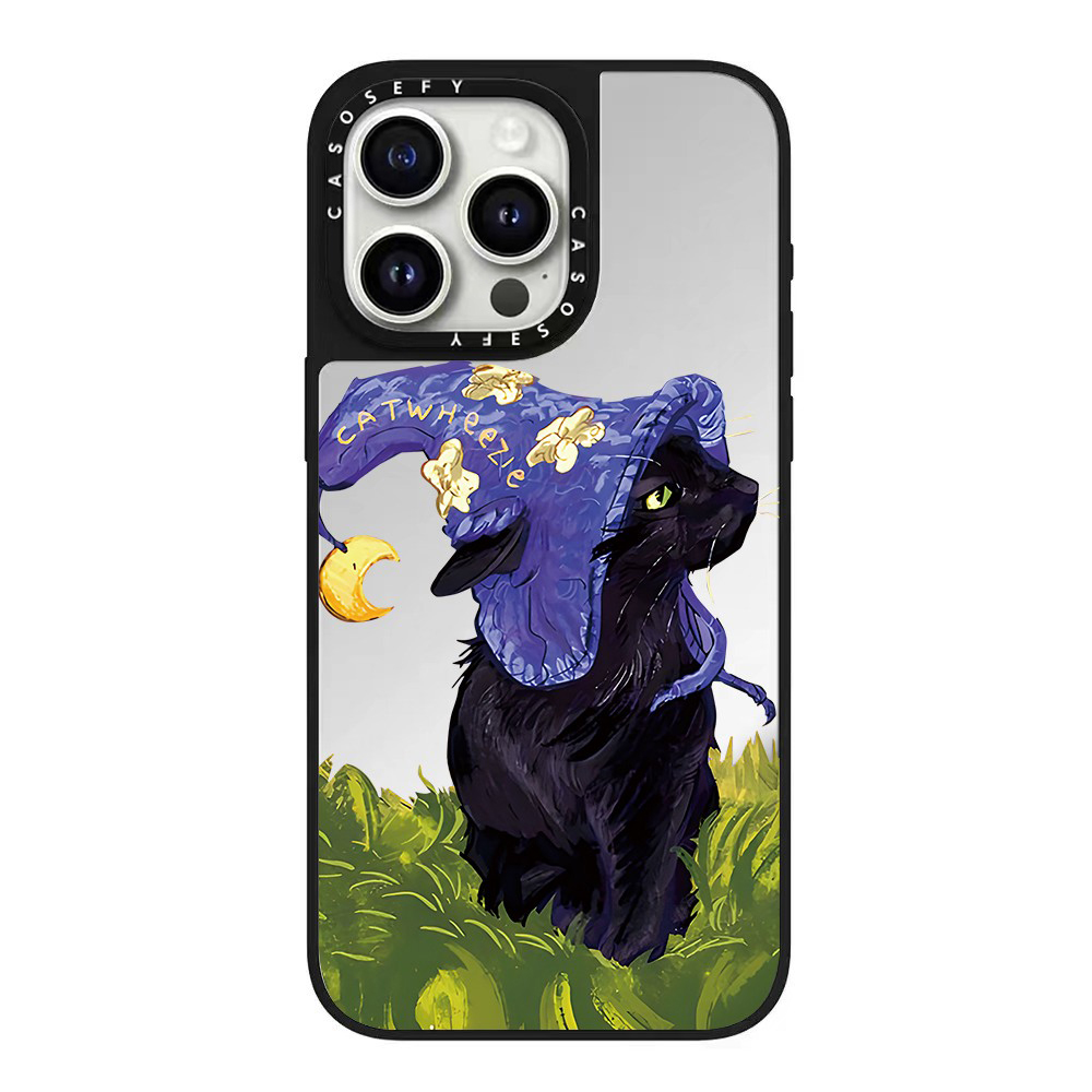 CASOSEFY紫色魔法猫咪17pro手机壳适用于iPhone16promax苹果15/14