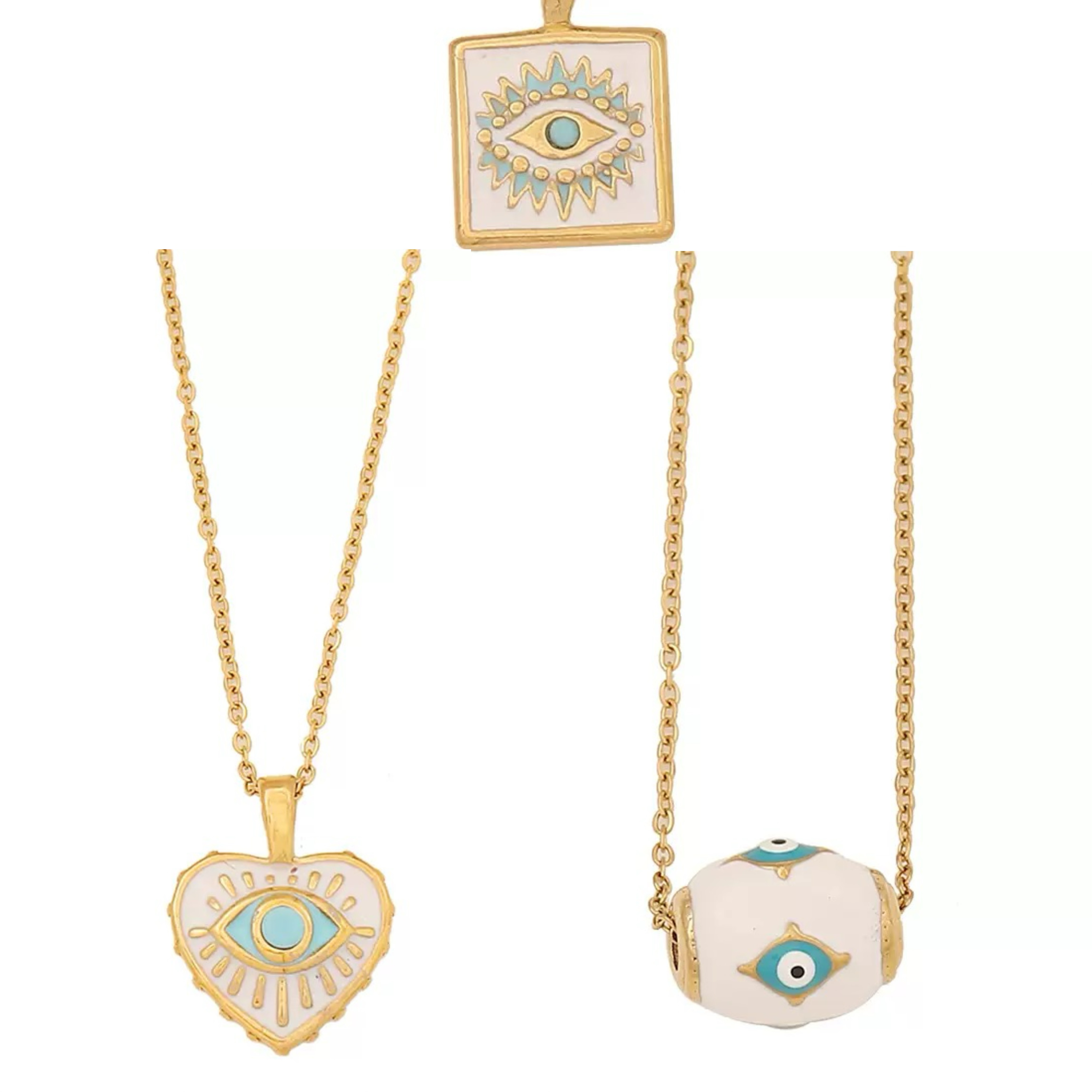 不锈钢项链 白色饰品百搭素款气质时尚简约小众叠戴精致1039