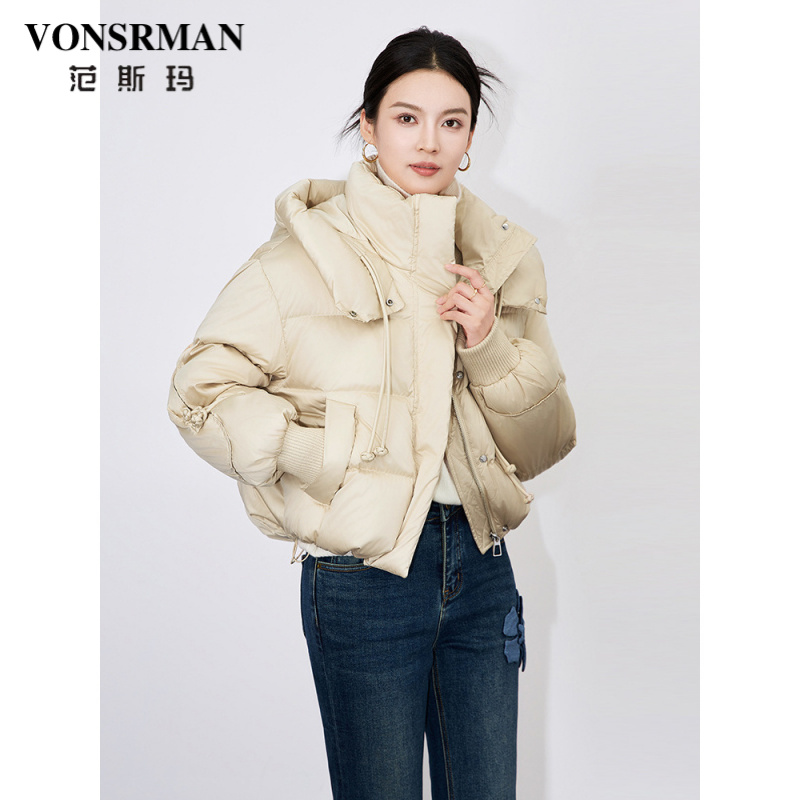 新中式短款羽绒服女2025冬季新款高级感加厚高领长袖保暖时尚外套