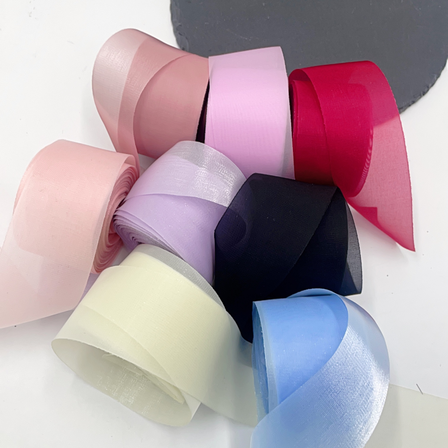 4cm流光纱带diy自制手工儿童仙美发夹顶夹蝴蝶结材料饰品配件丝带