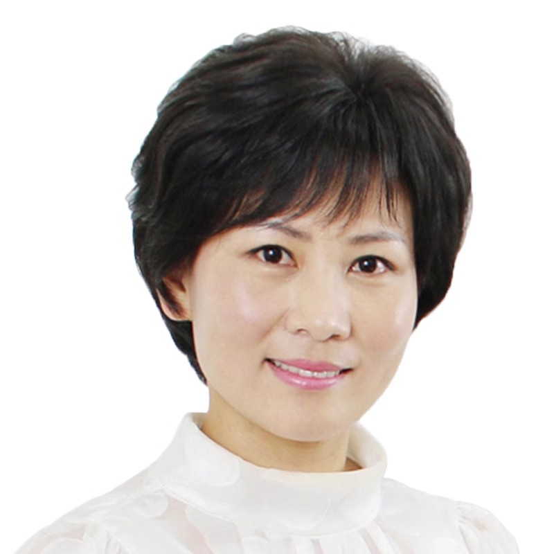 中老年假发女短发蓬松短发真人发妈妈真头发化疗后光头专用全头套