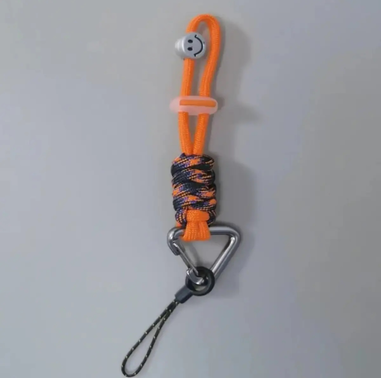 伞绳多巴胺铝合金挂绳便捷钥匙扣奶嘴挂饰DIY编织锁匙链扣配件