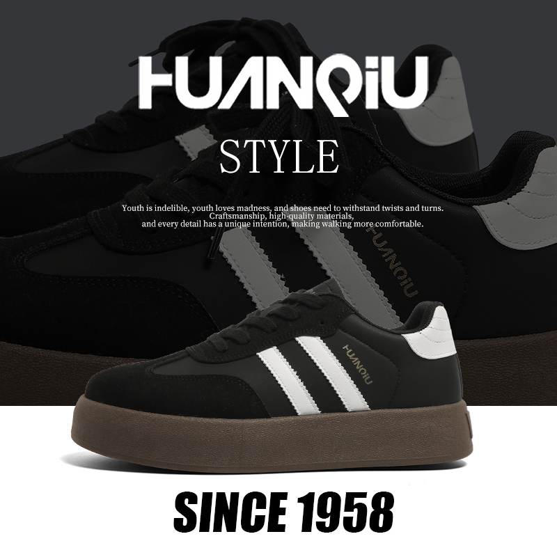 环球德训鞋子男款爆款2025新款秋季男女款百搭板鞋干净感痞帅男鞋