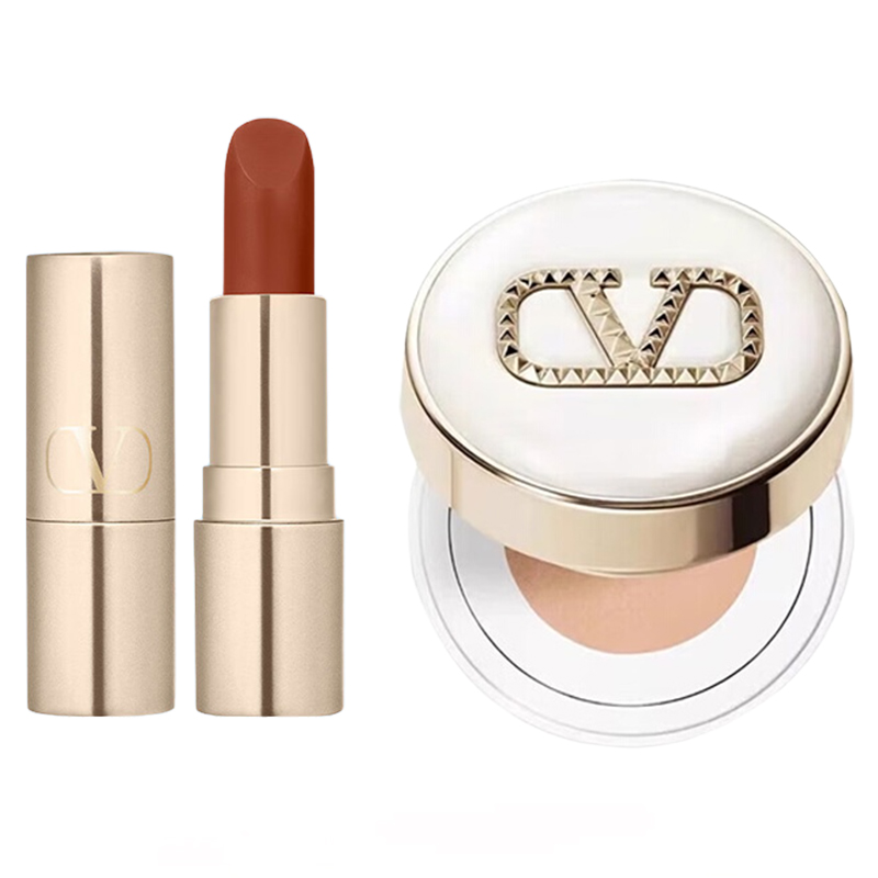 Valentino/华伦天奴彩妆旅行套组（铆钉134R口红1g+水光LN2气垫5g）