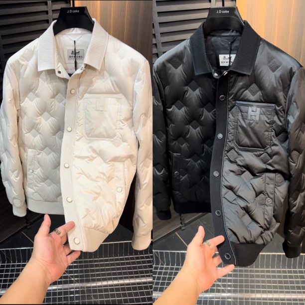 冬季新款男士欧货翻领时尚轻奢保暖休闲羽绒服