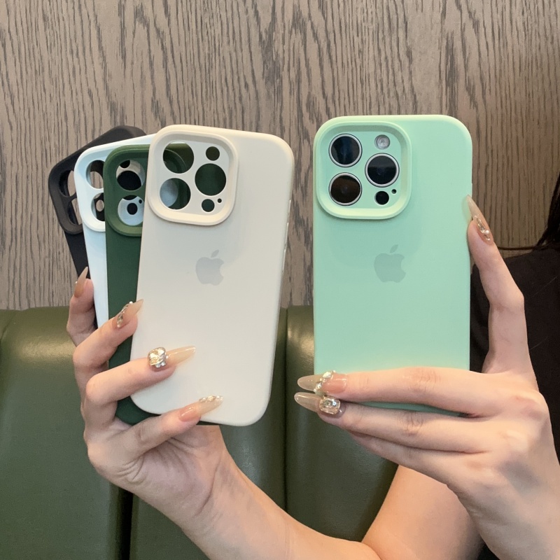 精孔软壳苹果16max液态镜头全包15液态一ins新款手机壳硅胶手机壳