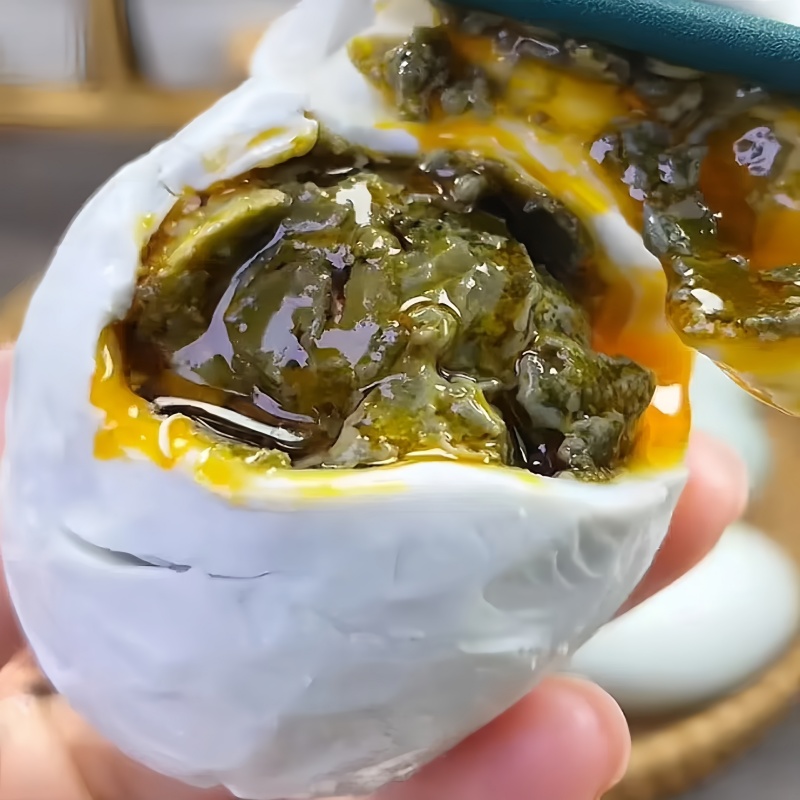 正宗臭鸭蛋东北臭咸鸭蛋黑色蛋黄腌制变蛋自制臭咸鸭蛋重口味咸蛋