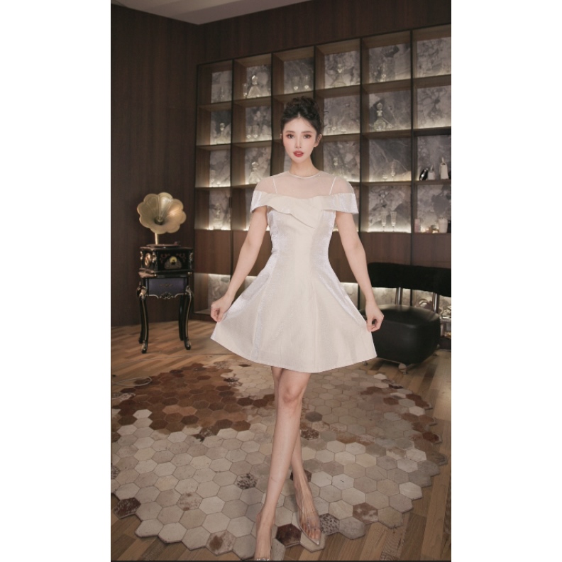 六爻定制 法式气质名媛显瘦优雅时尚连衣裙 21294