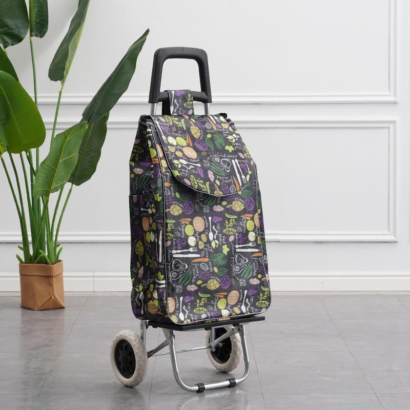 老人买菜车小拉车轻便静音购物车折叠拉杆拖车手拉车便携家用推车