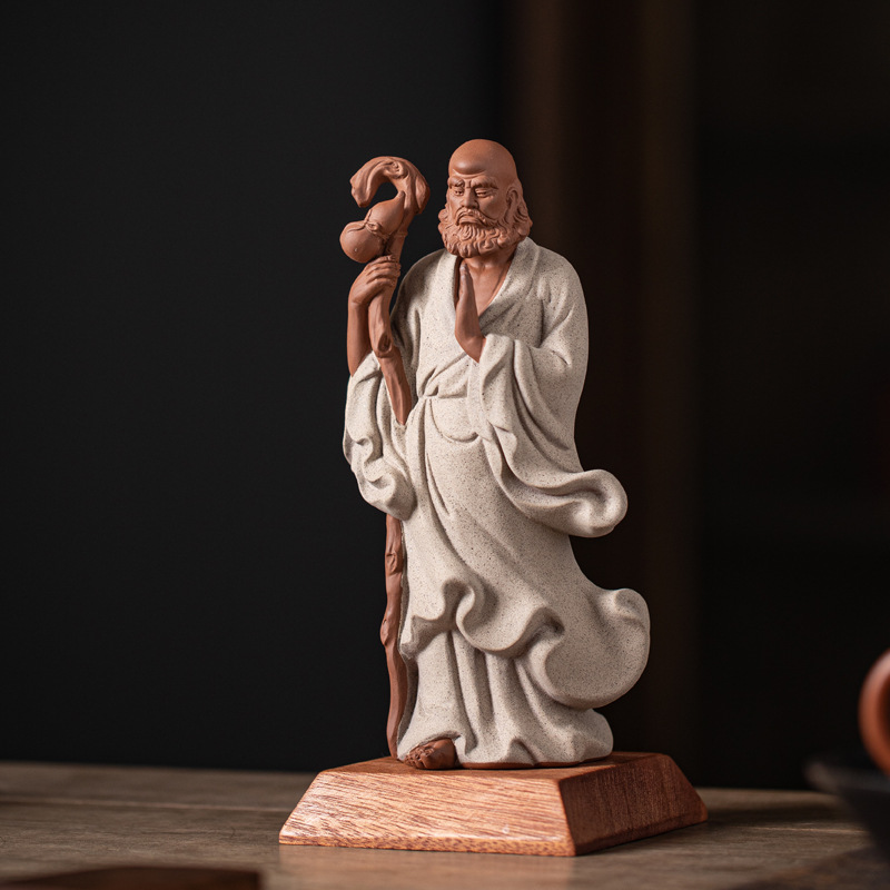 陶瓷摆件达摩祖师雕像塑人物家居玄关桌面装饰中式工艺品佛像摆设