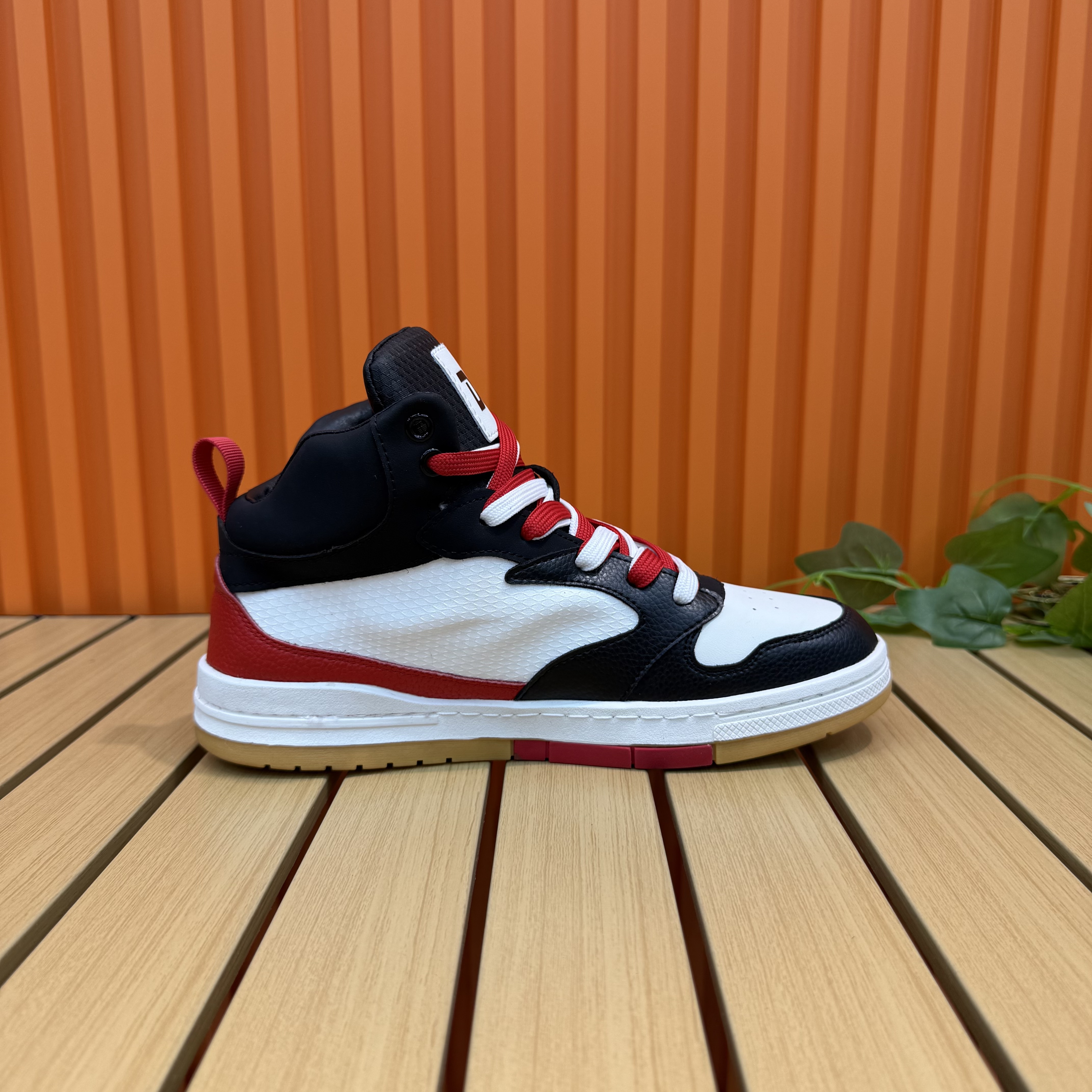 秋冬新款皮拼单棉同款男鞋高帮系带软底舒适百搭韩版运动休闲鞋