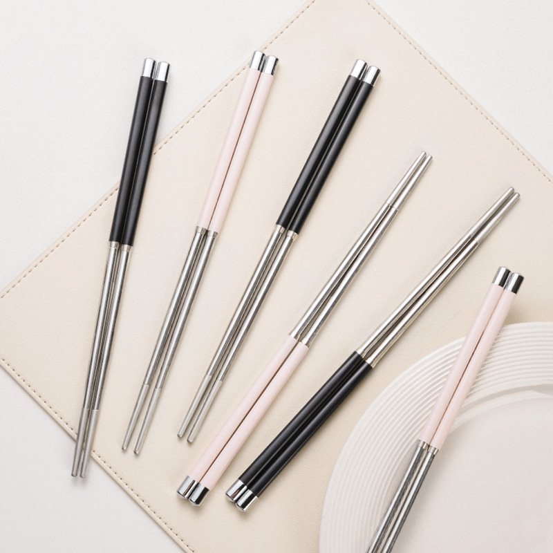 Usemd304不锈钢筷子成人网红家用商用高档防霉防滑不锈钢